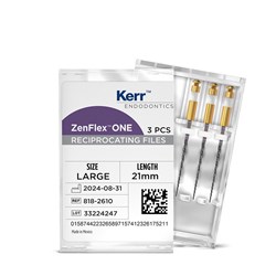 Kerr ZenFlex One - Reciprocating NiTi File - .45/.06/21mm, 3#NAME?