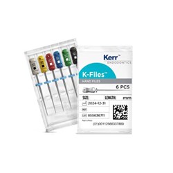 K FILES 30mm Size 45-80 Assorted Pack of 6