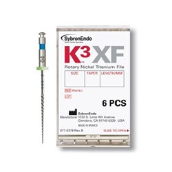 K3 XF File 21mm Size 40 .06 Taper Pack of 6