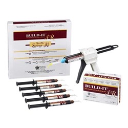 Kerr Build-It FR - Fiber Reinforced Core Build Up Material - Auto-Mix Cartridge Kit with Dispenser Gun