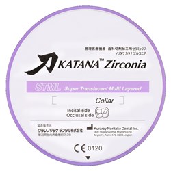 Katana Zirconia Disc - STML - Shade A1 - Collar - 18mm/98.5mm