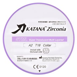 Katana Zirconia Disc - STML - Shade A2 - Collar - 18mm/98.5mm