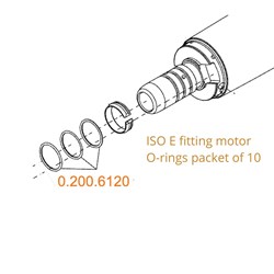 O RING 8.3 x .68 FOR PNEUMATIC AND ELECTRIC MOTORS PACK 10