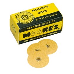 Disc MOORPLASTIC Brass Centre 1/2" Sand Medium Pack of 50