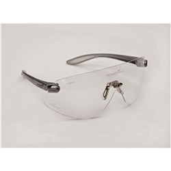 HOGIES Safety Glasses Clear Silver Metallic Frames
