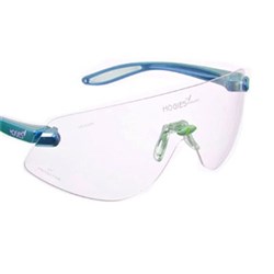 HOGIES Safety Glasses Tinted Blue Metallic Frames