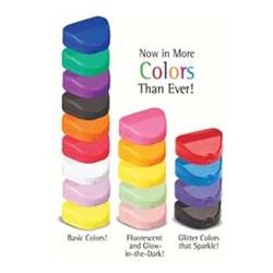 NAOL Slim-Line Retainer Boxes, Glitter Assorted, 12-Pack