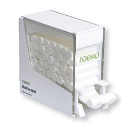 ROLL O MAT Cotton Roll Dispenser Plastic White