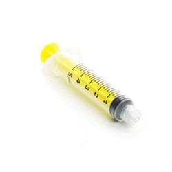 CANALPRO Color Syringes  5ml Yellow luer lock pk of 50