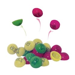 Neon Teeth Pop Balls Assort Colours 48 Pack