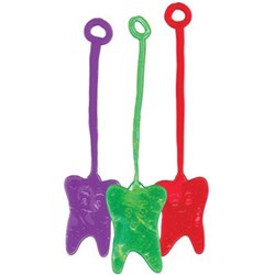 Neon Sticky Teeth 36 Pack Assorted Colours