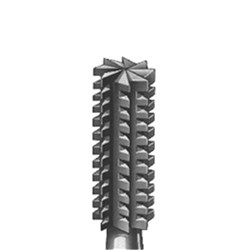 Komet Steel Bur - 36-012 - Cylinder - Straight (HP), 6-Pack