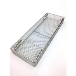 SS Basket with Handles 435 x 160 x 50mm