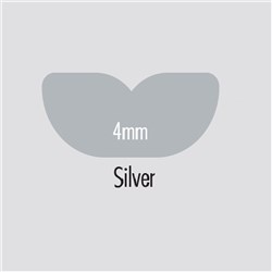 Briteguard Mouthguard - 4mm x 127mm - Silver - Square