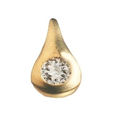 Twinkles Droplet with Diamond 0,010ct Gold 22k