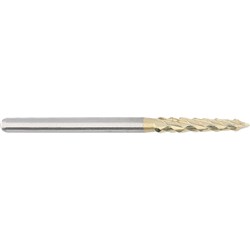 Komet Tungsten Carbide Bur - H162AZ-016 - Zirconium Nitride (ZrN) Coating - High Speed, Friction Grip (FG), 5-Pack