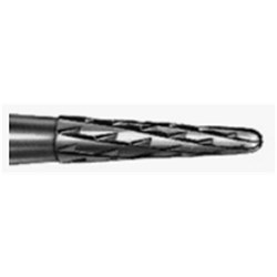 Komet Tungsten Carbide Bur - H23RSE-010 - Tapered Round End - Straight (HP), 5-Pack