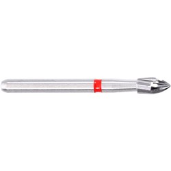 Komet Tungsten Carbide Bur - H46-018 - Finishing Flame - High Speed, Friction Grip (FG), 5-Pack