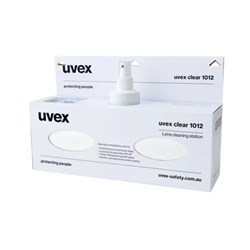 UVEX Lens Cleaning Station 225ml solution & tissues
