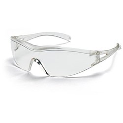 UVEX X-One Safety Glasses Lens Clear Hard Coat Clear Frame