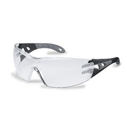 UVEX Pheos Clear Lens Black Grey Arms Anti Scratch/Fog