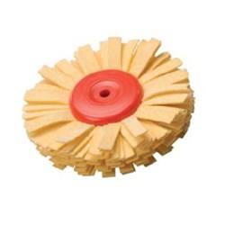 Vertex Lathe Polishing Mop 90mm with Leather Strips
