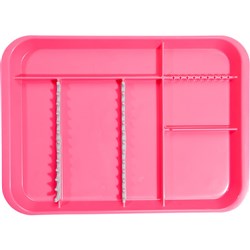 B LOK Tray Divided Neon Pink 33.97 x 24.45 x 2.22cm