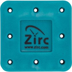 Zirc Magnetic Bur Block - Small - 8 Holes - Teal