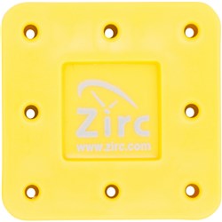 Zirc Magnetic Bur Block - Small - 8 Holes - Neon Yellow