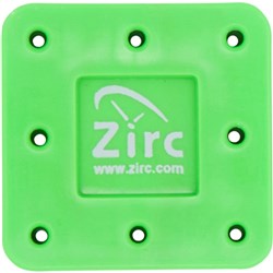 Zirc Magnetic Bur Block - Small - 8 Holes - Neon Green