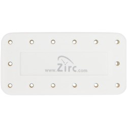 Zirc Magnetic Bur Block - Large - 14 Holes - White