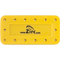 Zirc Magnetic Bur Block - Large - 14 Holes - Neon Yellow