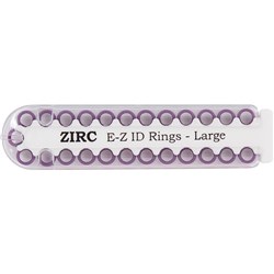 E Z ID Rings for Instruments Large Plum Pack of 25