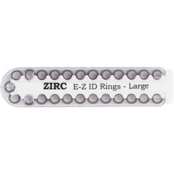 E Z ID Rings for Instruments Large Grey 6.35mm Pk 25