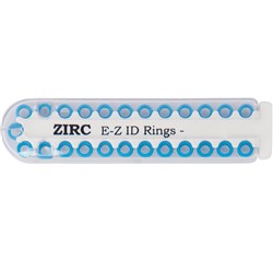 E Z ID Rings for Instruments Large Neon Blue 6.35mm Pk 25