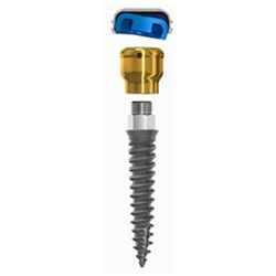 Locator Implant+Abutment 2.4mm Dia 12mm Length 5mm Cuff