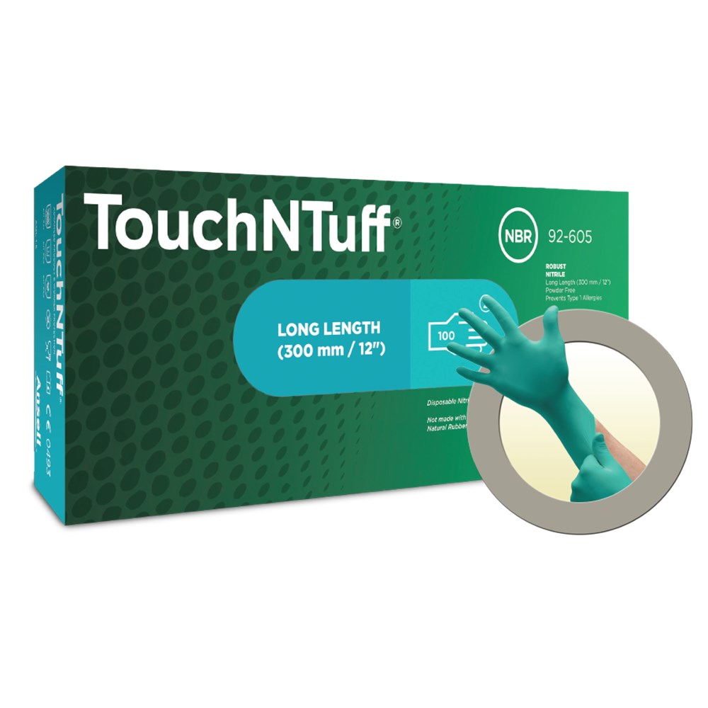 tuff black nitrile gloves