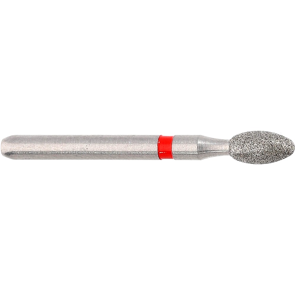 AZDENT Dental Diamond Burs – 5 Packs Of 10 (Total 50 Burs!) Football Egg #379-023F Fine Red