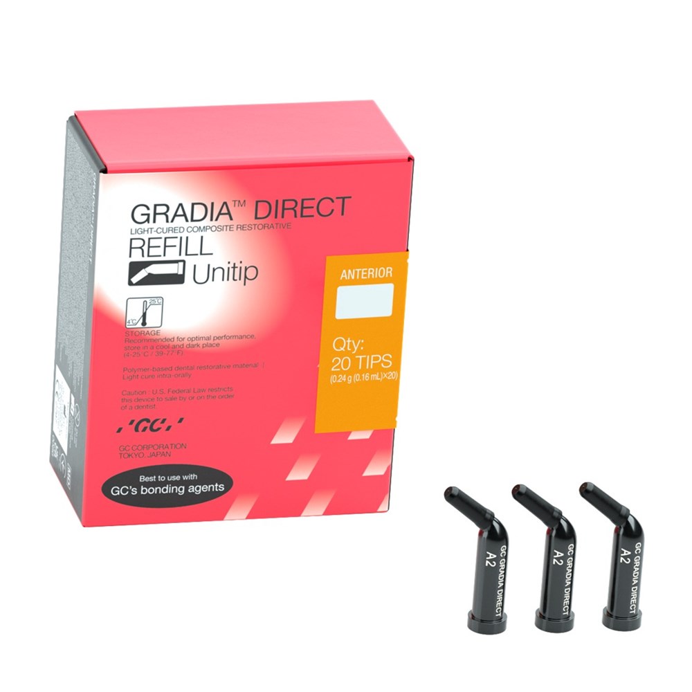 邦楽 GRADIS NICE Rochemans Kit vol.1 GC GRADIA DIRECT Anterior - Light-Cured Composite - Shade A2 - 0.3
