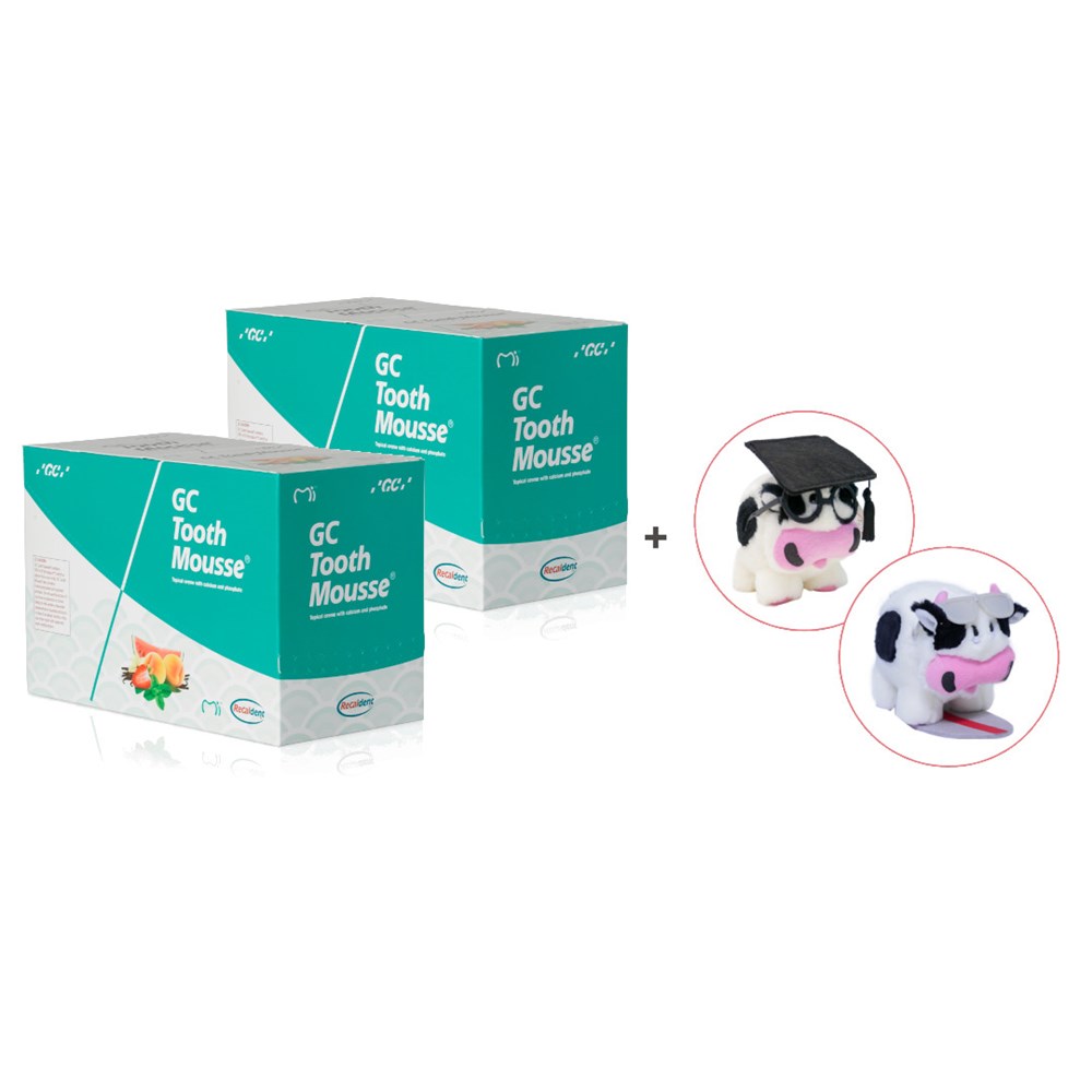 GC-TM-BUNDLE - GC TOOTH MOUSSE Assorted Pack 2x10x 40g Tubes & 2x Cows -  Henry Schein Australian dental products, supplies and equipment