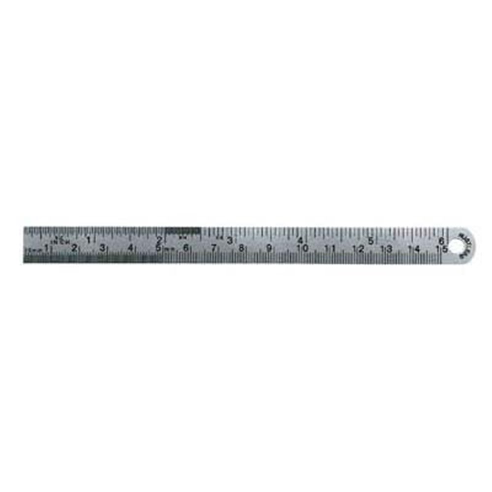 6 inch metal ruler discount