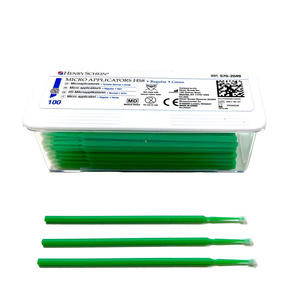 100* Microbrush Micro Brush Applicator Tips (Regular, Fine, Super Fine)  Dental