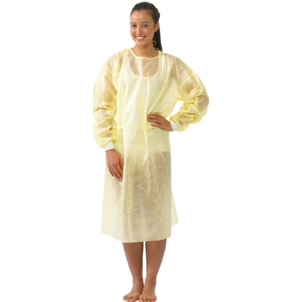 AX-PA64002Y - Suresafe Impervious Isolation Gown Yellow Knit Cuff 50 ...