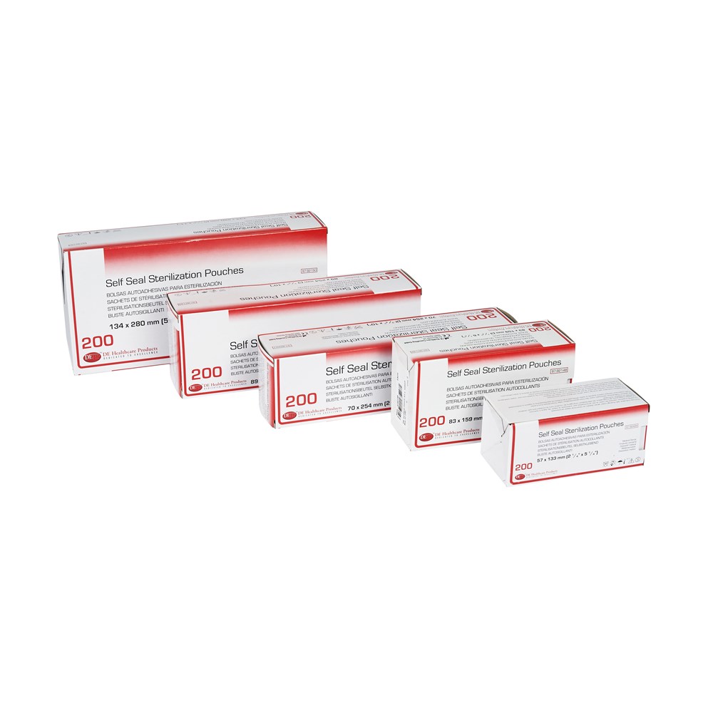 HSD-9792148 - DE Self Seal Sterilisation Pouches - 83mm x 159mm, 200 ...