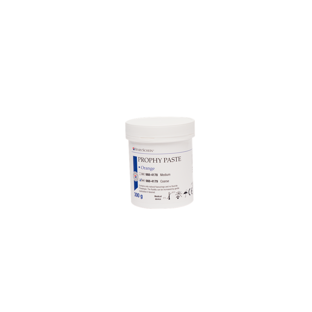 HS9884179 HENRY SCHEIN Prophy Paste Coarse Orange 300g jar Henry