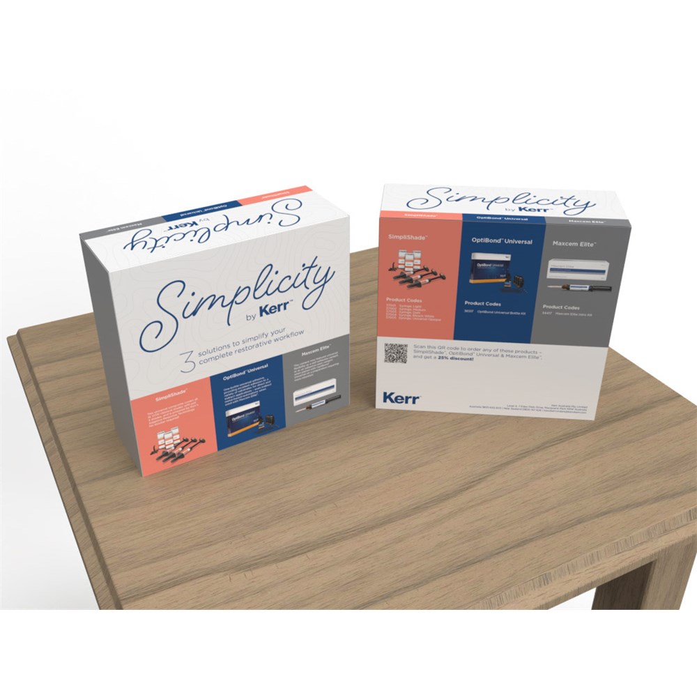 Kerr Simplicity Kit - Simplishade OptiBond & Maxcem Elite | Universal ...