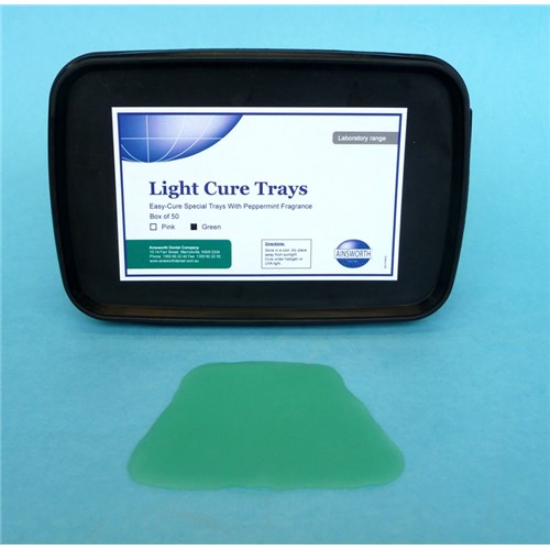 Ainsworth Light Cure Tray Green, 50-Pack