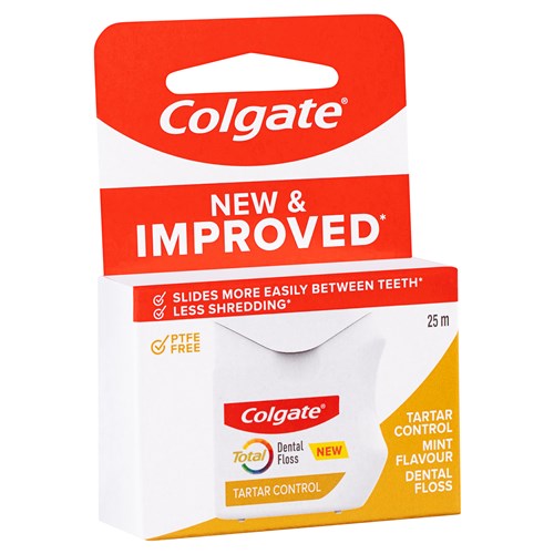 CG-1222780N - Colgate Total Tartar Control Dental Floss 25m x 6