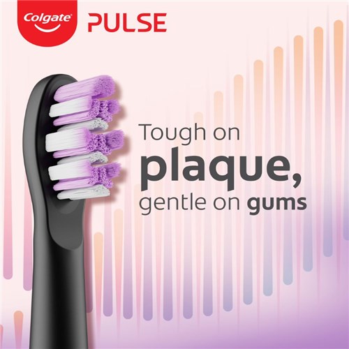 Colgate Pulse Electric Toothbrush Sensitive Head Tough on Plaque 