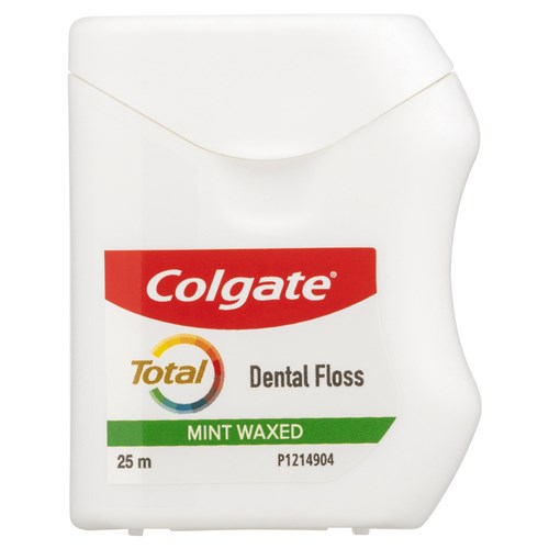 Colgate Total Mint Waxed Durable Dental Floss 25m